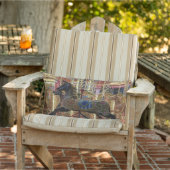 Zwartpaard Buitenkussen (Stoel)