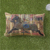 Zwartpaard Buitenkussen (Gras)