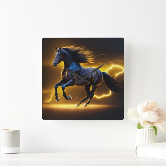 Zwartpaard Vierkante Klok (Huis)