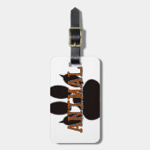 Zwartproefafdrukken Bagagelabel (Voorkant verticaal)