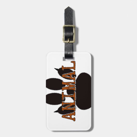 Zwartproefafdrukken Bagagelabel (Voorkant verticaal)