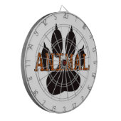 Zwartproefafdrukken Dartbord (Voorkant Links)