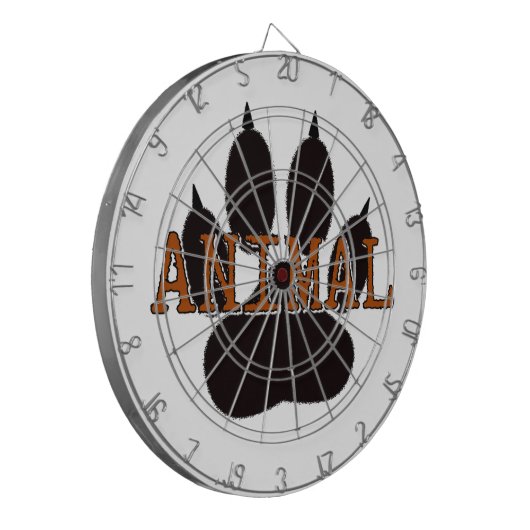 Zwartproefafdrukken Dartbord (Voorkant Links)