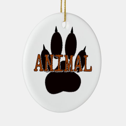 Zwartproefafdrukken Keramisch Ornament (Rechts)