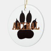 Zwartproefafdrukken Keramisch Ornament (Links)