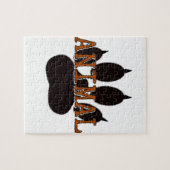 Zwartproefafdrukken Legpuzzel (Horizontaal)