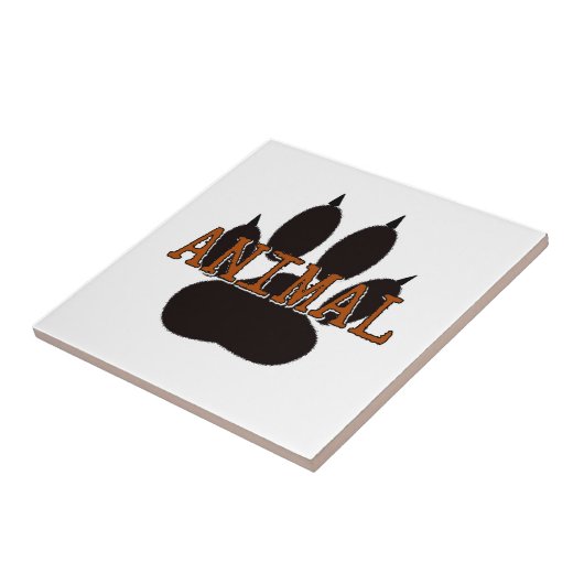 Zwartproefafdrukken Tegeltje (Zijkant)