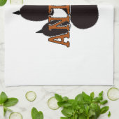 Zwartproefafdrukken Theedoek (Gevouwen)