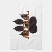 Zwartproefafdrukken Theedoek (Verticaal)