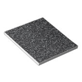 Zwartr glitter notitieblok (Schuin)