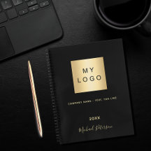 Zwartr gouden elegant monogram zakelijk logo