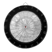 Zwartrand Cirkel Foto Dartbord (Voorkant)