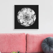 Zwartrand Cirkelvormige Foto Canvas Afdruk (Insitu (Woonkamer))