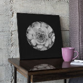 Zwartrand Cirkelvormige Vorm Foto Canvas Afdruk