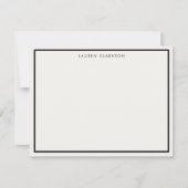 Zwartrand Elegante Briefkaart (Voorkant)
