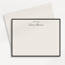 Zwartrand Elegante Moderne Briefpapier Notitiekaar