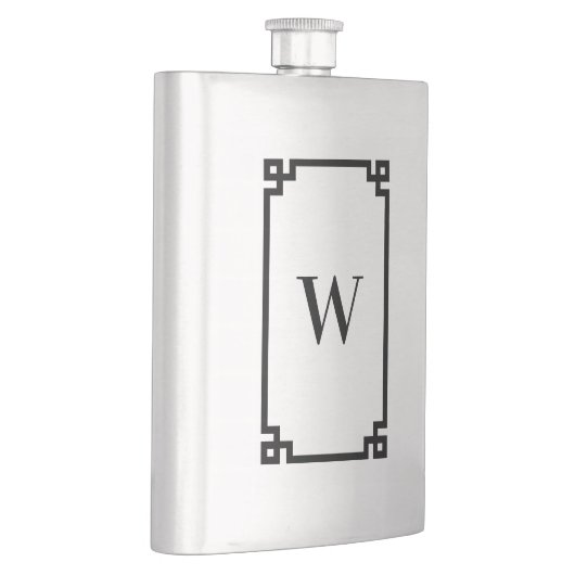 Zwartrand Griekse Sleutel Monogram Flacon (Rechts)