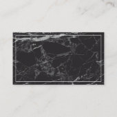 Zwartrand Minimalistische Wenskaart Visitekaartje (Achterkant)
