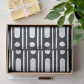 Zwartrandige Inlegstippenrand Decoupagepapier Tissuepapier (Geschenk)