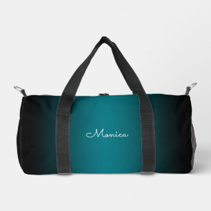 Zwartrandige Teal Ombre Plunjezak