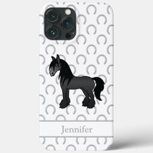 Zwartrassige zigeunernaam Clydesdale Shire Cartoon Case-Mate iPhone Case