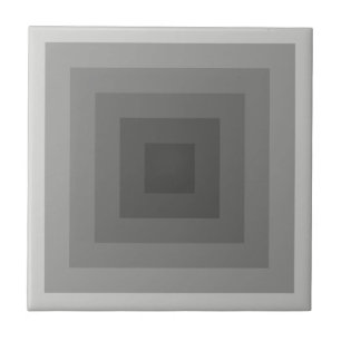 Zwartrond geometrisch tegeltje