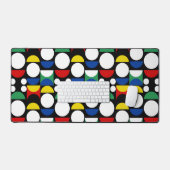 Zwartrond Scandinavisch Bauhaus Mid-Century Patroo Bureaumat (Keyboard & Muis)