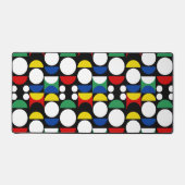 Zwartrond Scandinavisch Bauhaus Mid-Century Patroo Bureaumat (Voorkant)