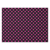 Zwartruitige Roze Stippen Tafelkleed (Voorkant (Horizontaal))