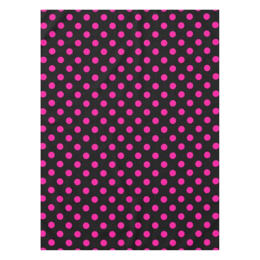 Zwartruitige Roze Stippen Tafelkleed (Voorkant)