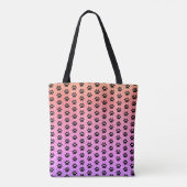 Zwartschilderafdrukken Roos Gold Pink Glittery Omb Tote Bag (Achterkant)