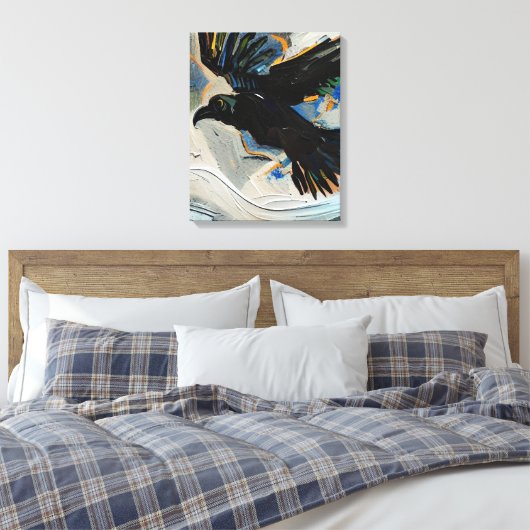 Zwartschilderwerk Canvas Afdruk (Insitu (Slaapkamer))