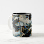 Zwartschilderwerk Tweekleurige Koffiemok (Voorkant links)