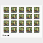 Zwartstaart, Odocoileus hemionus Vierkante Sticker (Vel)