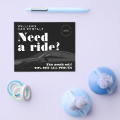 Zwarttoonelegante auto flyer (Enkel)