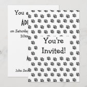 Zwartverfprinters Ontwerp elke keer Kaart (Voorkant / Achterkant)