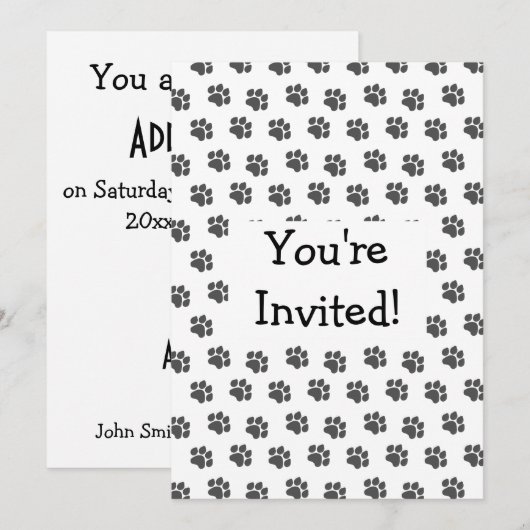 Zwartverfprinters Ontwerp elke keer Kaart (Voorkant / Achterkant)