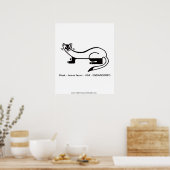 ZwartvoetFRET - Bedreigd dier - Natuur Poster (Keuken)