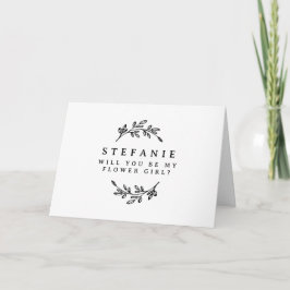 Zwartvulling met mijn Bloemenmeisje Kaart