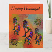 ZWARTWIT KOKOPELLI KUNST        KAART (Voorkant)