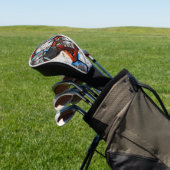 ZWARTWIT WOLF KUNST GOLFHEADCOVER (Insitu)