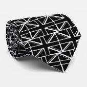 Zwartwitaansluiting Stropdas (Opgerold)