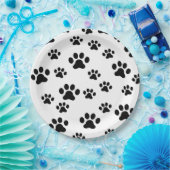 Zwartwitafdrukken Papieren Bordje (Feest)