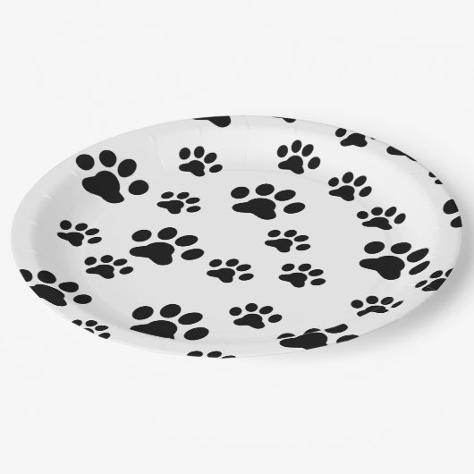 Zwartwitafdrukken Papieren Bordje (Gekanteld)