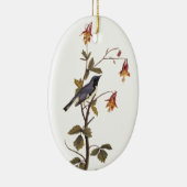 Zwartwitblauw Warbler Audubon Bird Keramisch Ornament (Rechts)