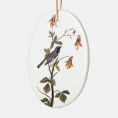 Zwartwitblauw Warbler Audubon Bird Keramisch Ornament (Links)