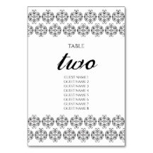  zwartwitkalligrafie Damask Wedding