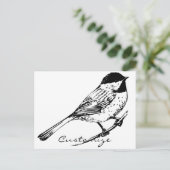 Zwartwitkapje Thunder_Cove Briefkaart (Staand voorkant)