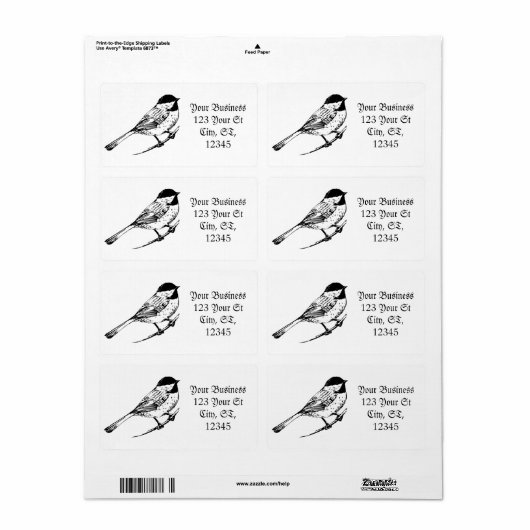 Zwartwitkapje Thunder_Cove Etiket (Full Sheet)