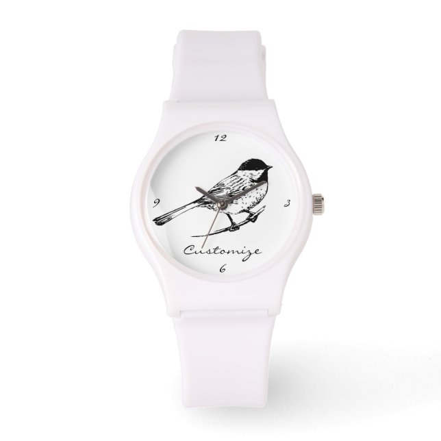 Zwartwitkapje Thunder_Cove Horloge (Voorkant)